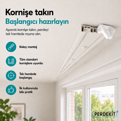 Perdekit ile Perde Takmak, Artık Fermuar Çekmek Kadar Kolay