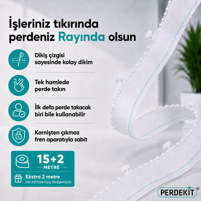 Perdekit ile Perde Takmak, Artık Fermuar Çekmek Kadar Kolay